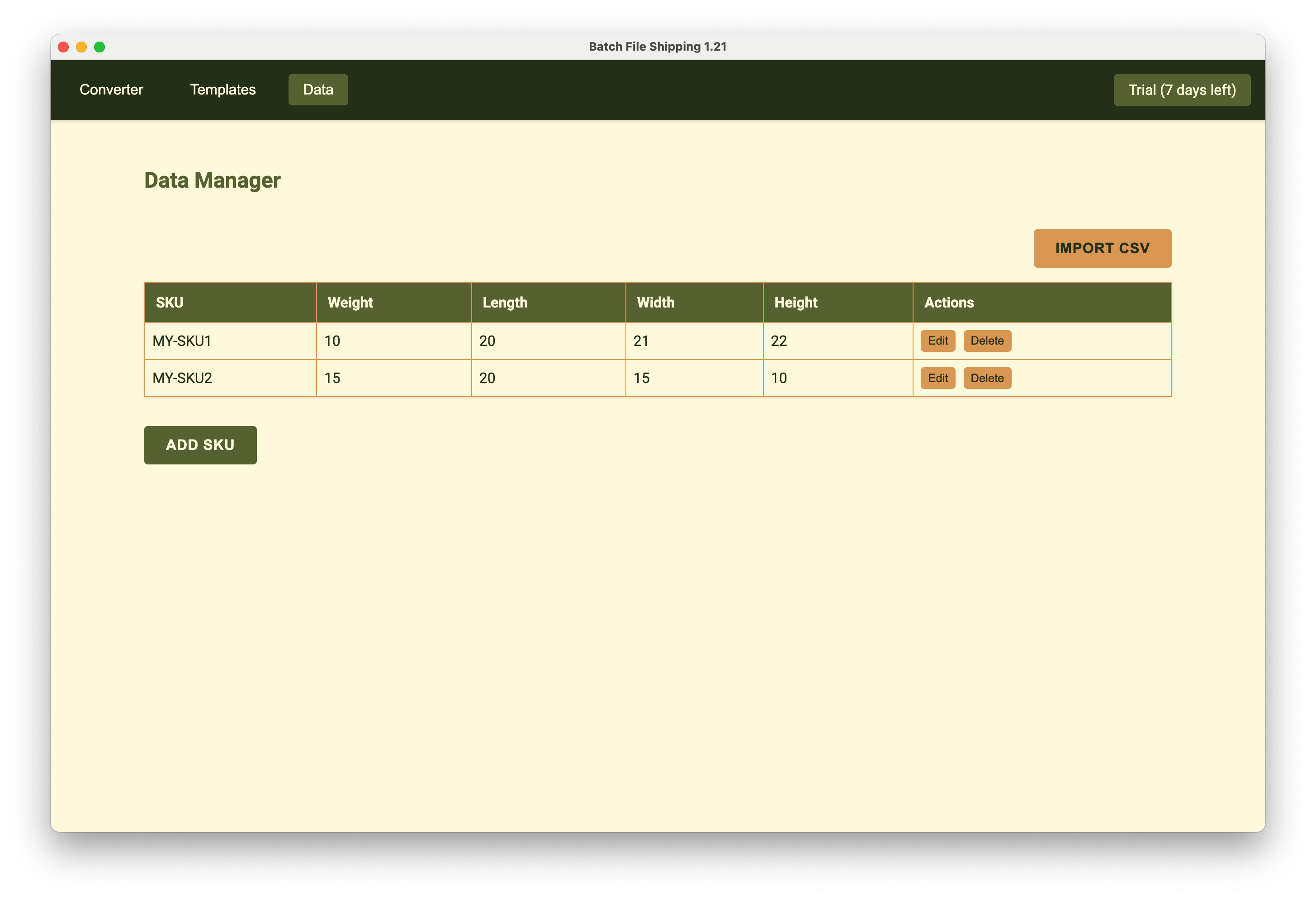 Package Attribution Feature